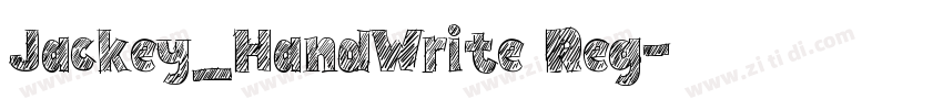 Jackey_HandWrite Reg字体转换